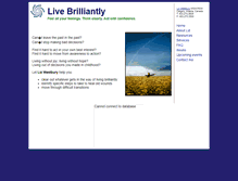 Tablet Screenshot of livebrilliantly.ca